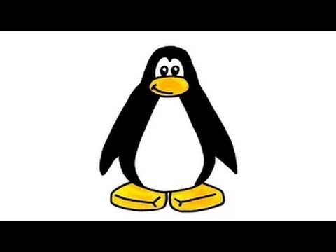 480x360 How To Draw A Penguin From Cp Club Penguin