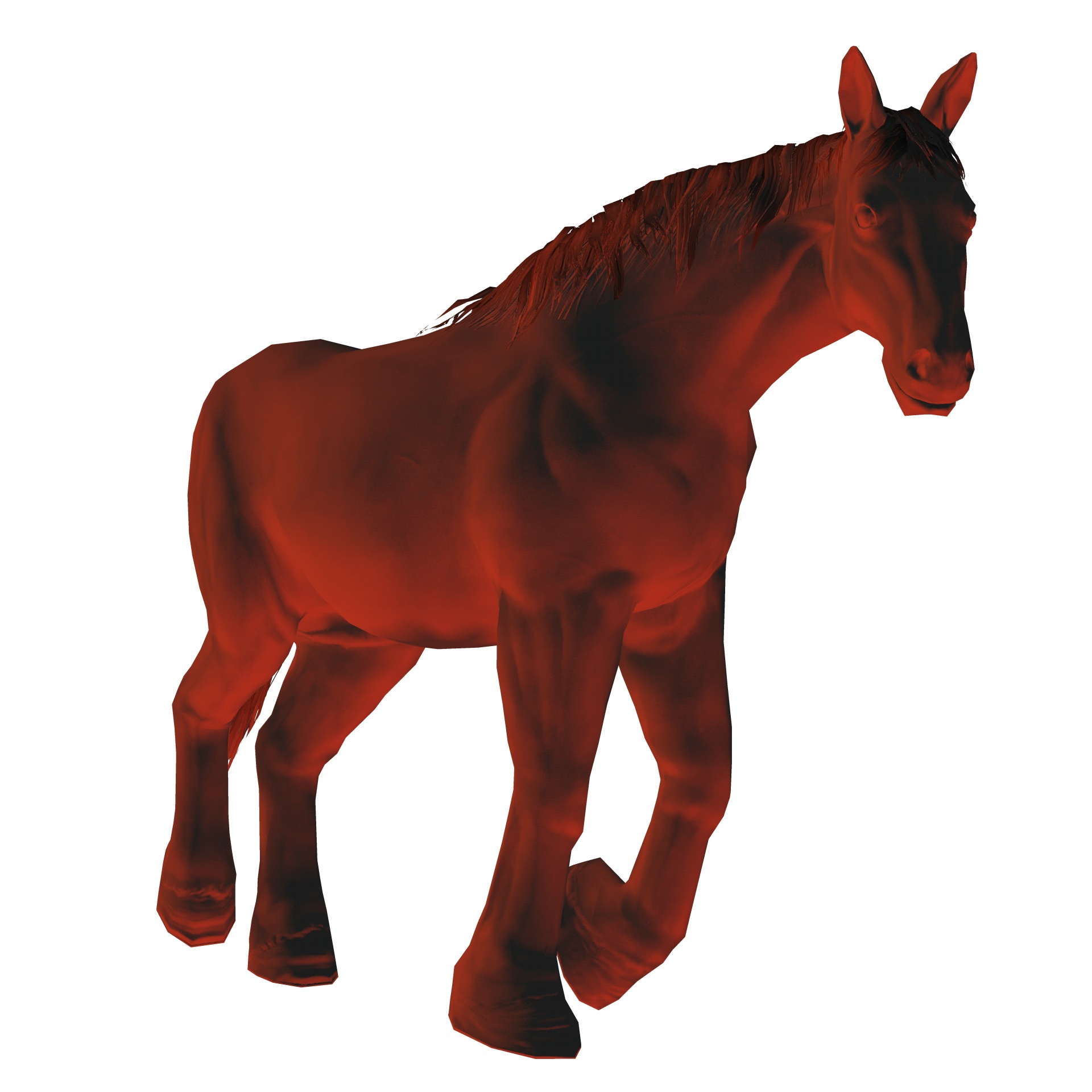 1920x1920 Clydesdale, Horse, Walking, Red, Light