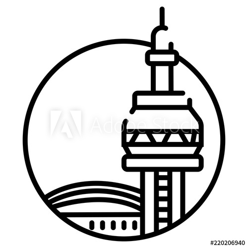 500x500 Cn Tower Icon Vector
