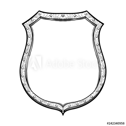 500x500 Late Medieval German Shield Front View Element For Design Coat