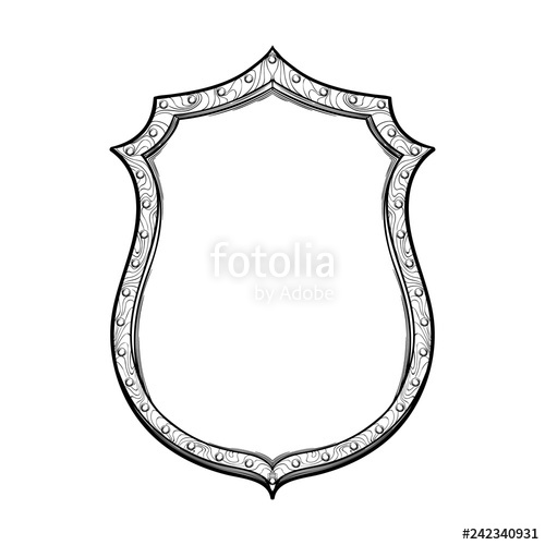 500x500 Late Medieval German Shield Front View Element For Design Coat
