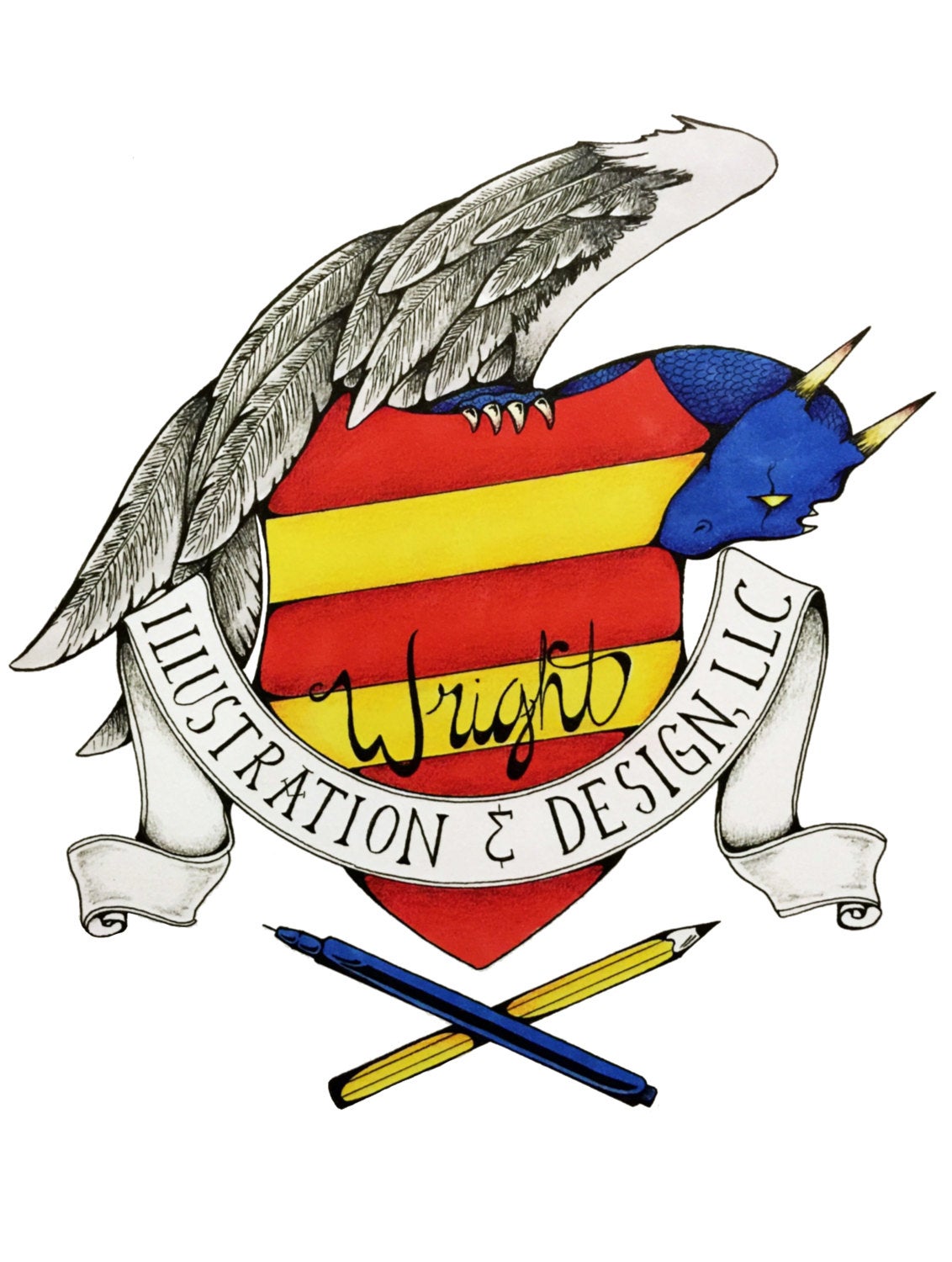 1132x1500 Personalized Family Crestcoat Of Arms Drawing Etsy