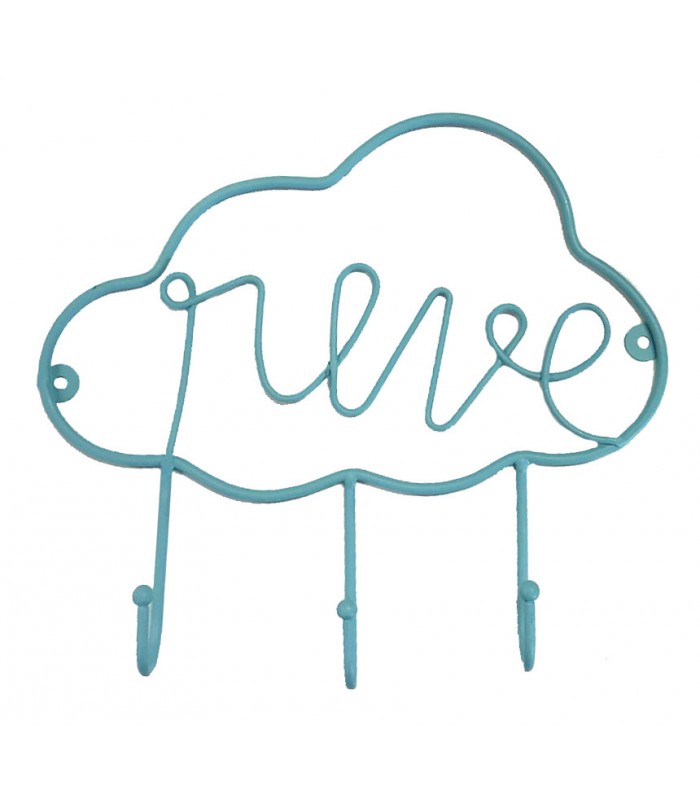 700x800 Wall Coat Rack Kids Blue