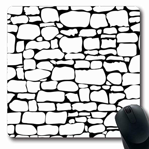 522x522 ahawoso mousepads drawing blue pastel floral pattern