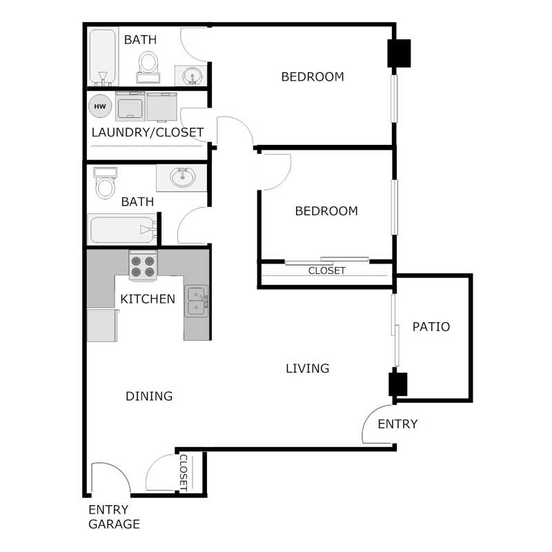 800x800 Apartment Floor Plans