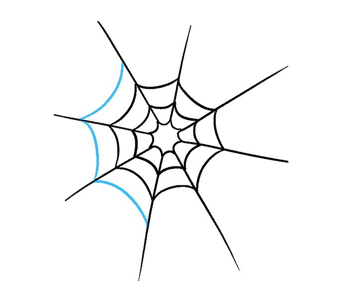 678x600 How To Draw How To Draw A Spider Web With Spider In A Few Easy