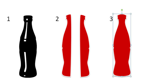 580x329 How To Draw A Coca Cola Bottle In Powerpoint Using Shapes