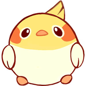 300x300 Cute Cockatiel Drawing