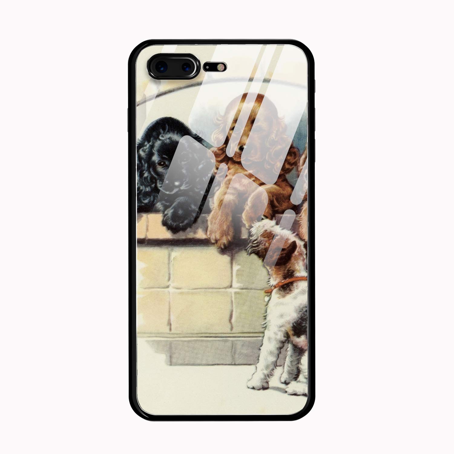 1500x1500 luxury drawing cocker spaniel iphone plus case