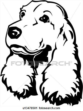 352x470 dog patterns art, cocker spaniel, dog