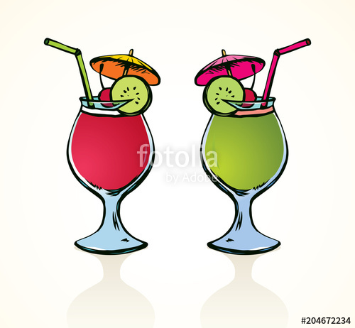 500x462 Cocktail Vector Drawing Stock Image And Royalty Free Vector