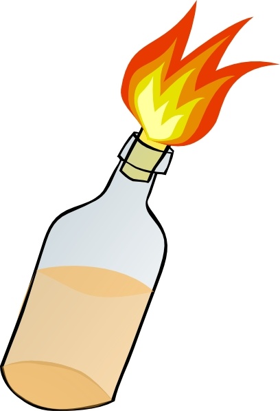408x597 Molotov Cocktail Clip Art Free Vector In Open Office Drawing