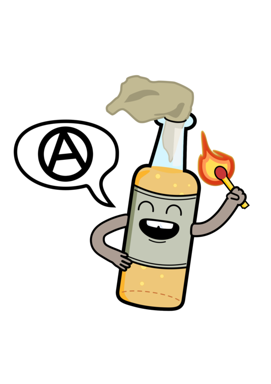 530x750 Molotov Cocktail Weapon Bomb Drawing Cc0