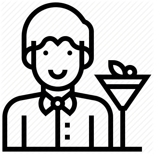 512x512 bartender drawing transparent png clipart free download