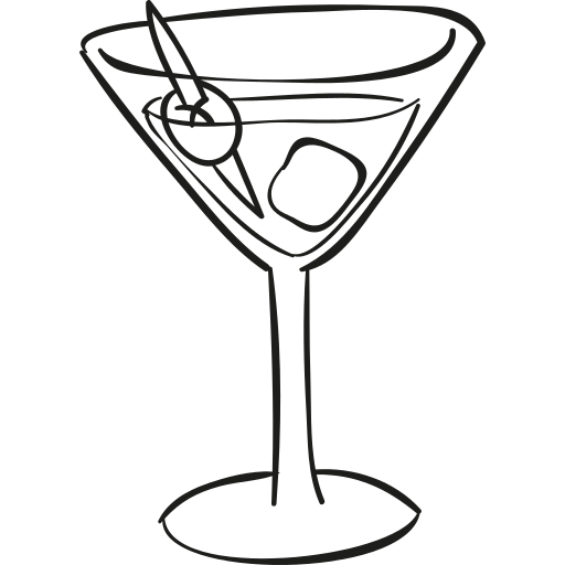 Cocktail Glass Drawing | Free download on ClipArtMag