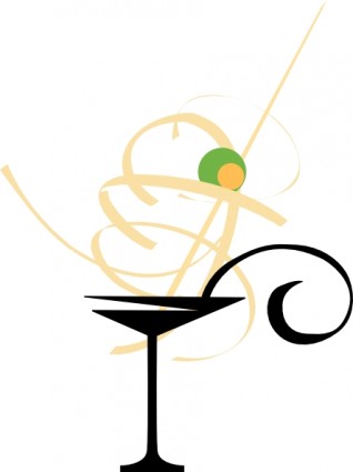 318x425 Martini Glass Clip Art Free Vector In Open Office Drawing
