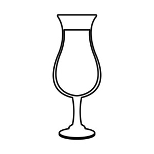 300x300 Cocktail Glass Icon Isolated Drawing In White Background Vector