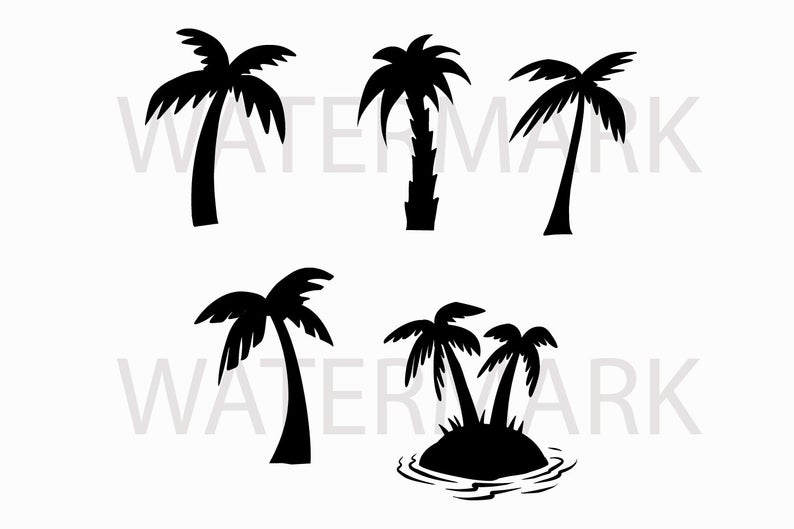 794x529 Coconut Tree Beach Png Hand Drawing Image Etsy
