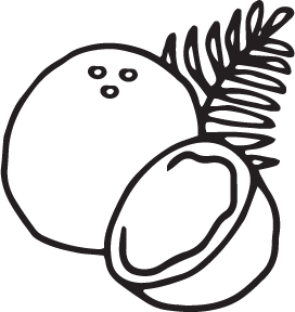 272x288 Collection Of Free Coconut Drawing Line Download On Ui Ex