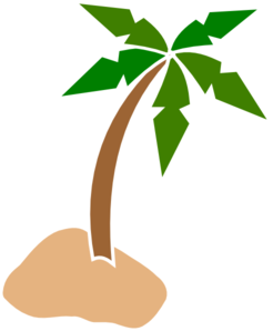246x298 Drawing Beach Coconut Tree, Picture