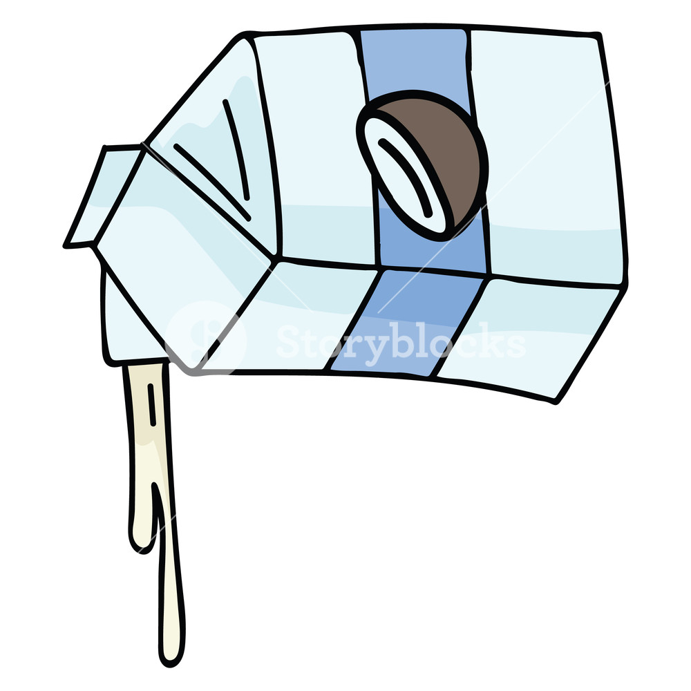 1000x1000 Cute Vector Illustration Of Coconut Milk And Substitute Of Allergy