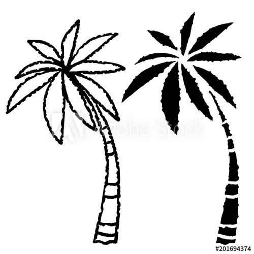 500x500 Coconut Palm Trees Icons Set
