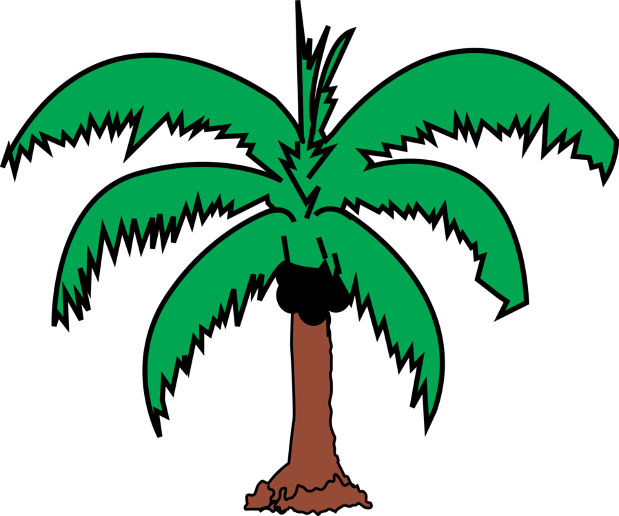 898x749 Coconut Palm Trees Drawing Silhouette Cc0