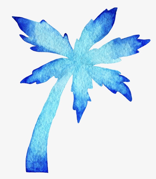 650x747 drawing coconut trees, coconut clipart, watercolor marine
