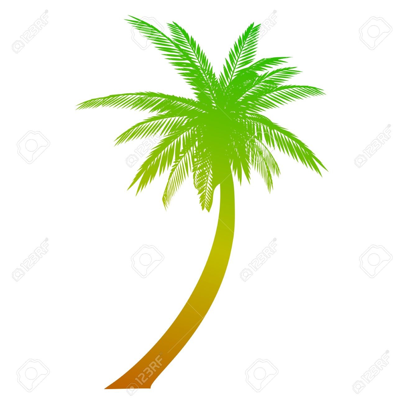 1300x1300 coconut tree sunset clipart avec drawing two coconut trees