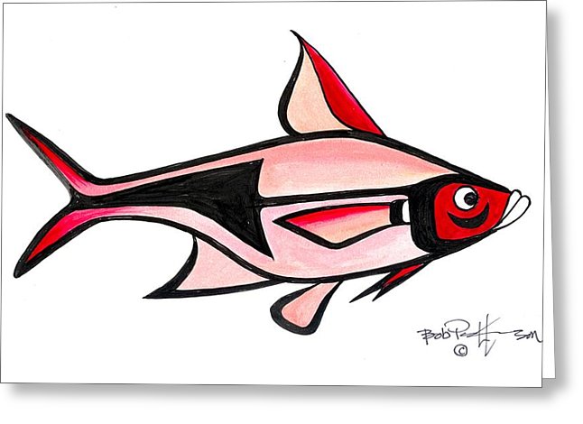 646x470 scarlet cod tropical fish painting