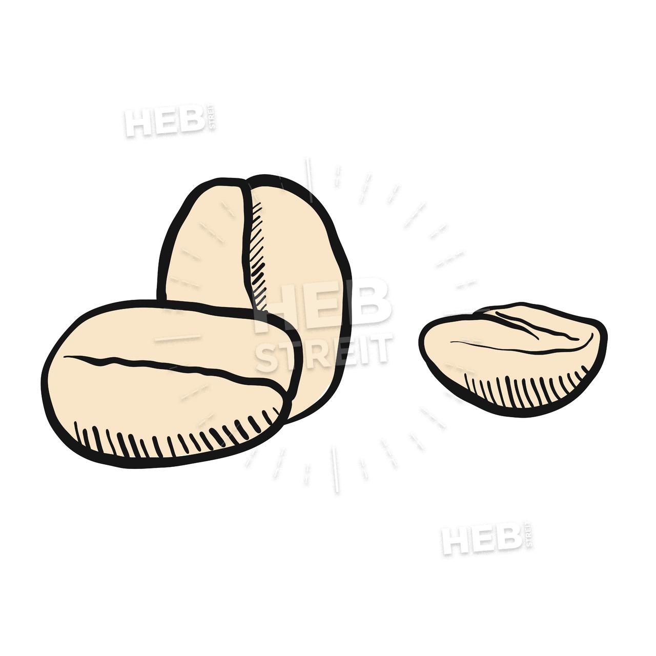 1280x1280 coffee beans outline sketch hebstreits sketches