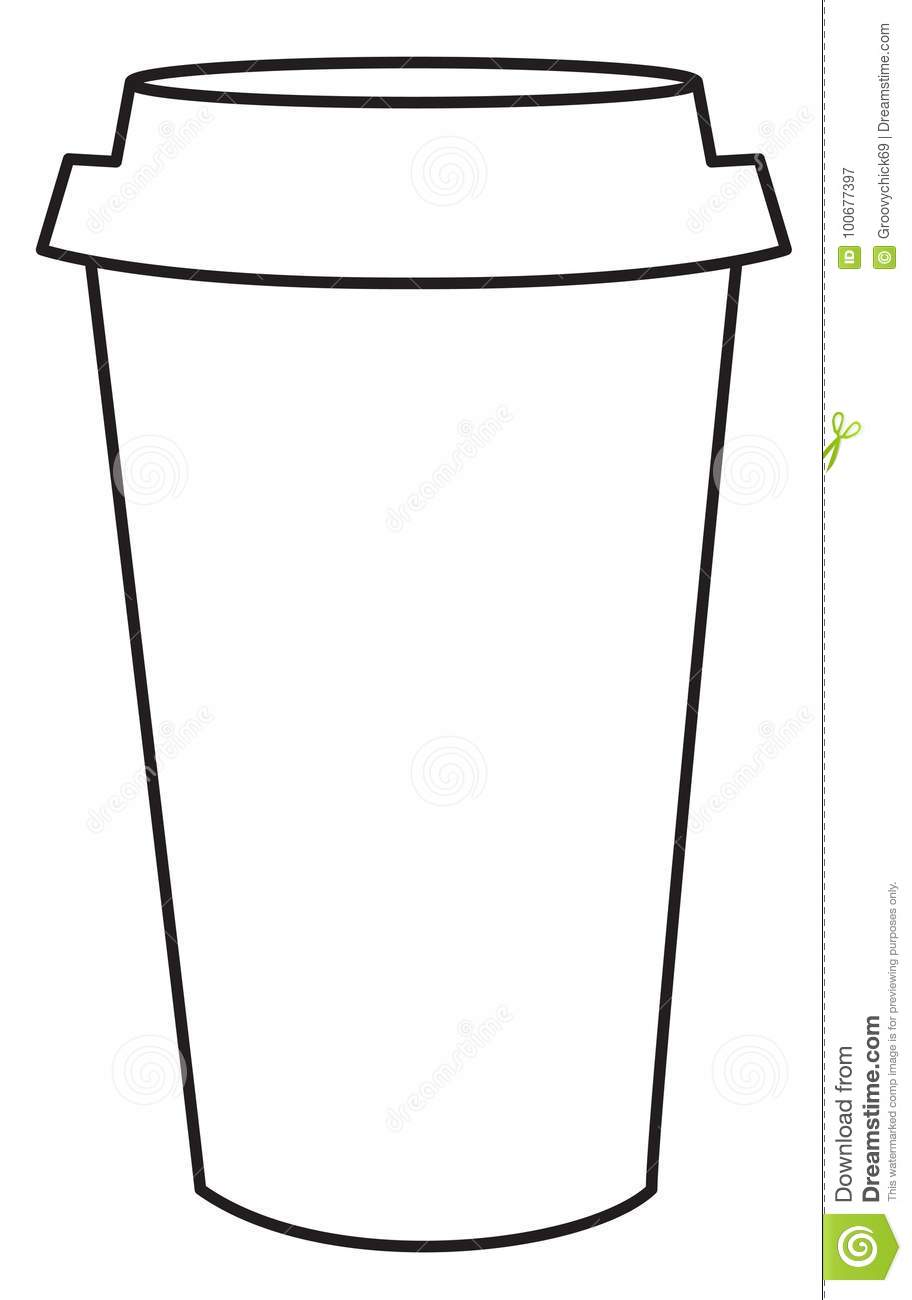 912x1300 Huge Collection Of 'coffee Cup Line Drawing' Download More Than