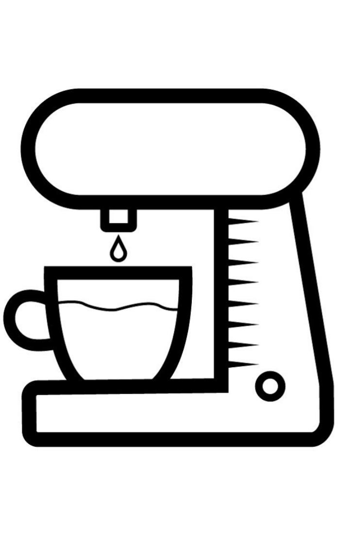 735x1102 Huge Collection Of 'coffee Maker Drawing' Download More Than