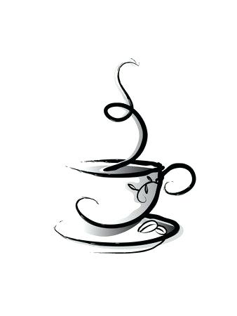 338x450 Drawing Of A Coffee Mug Khabran News