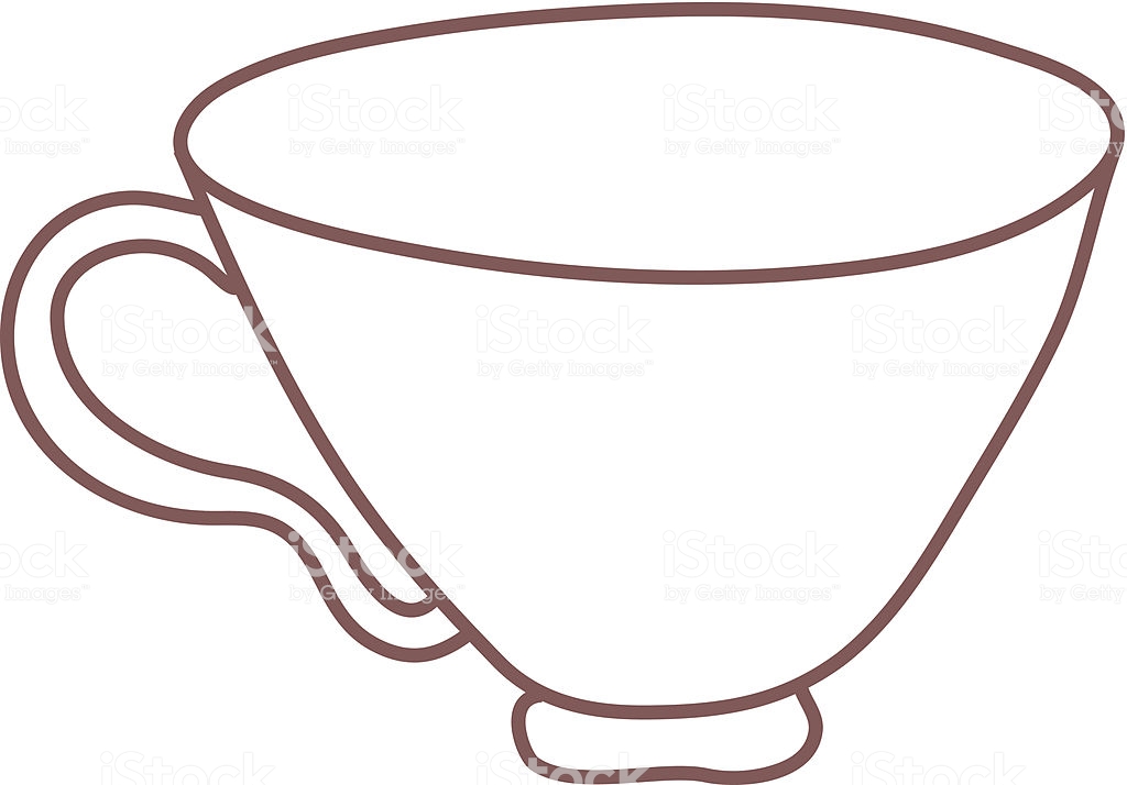 1024x714 Collection Of 'line Drawing Coffee Cup' Download More Than