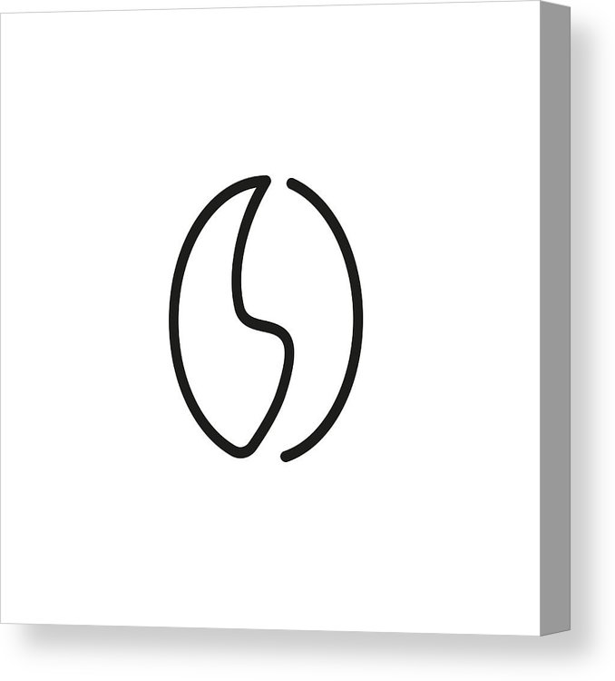 678x750 Coffee Bean Line Icon Canvas Print Canvas Art