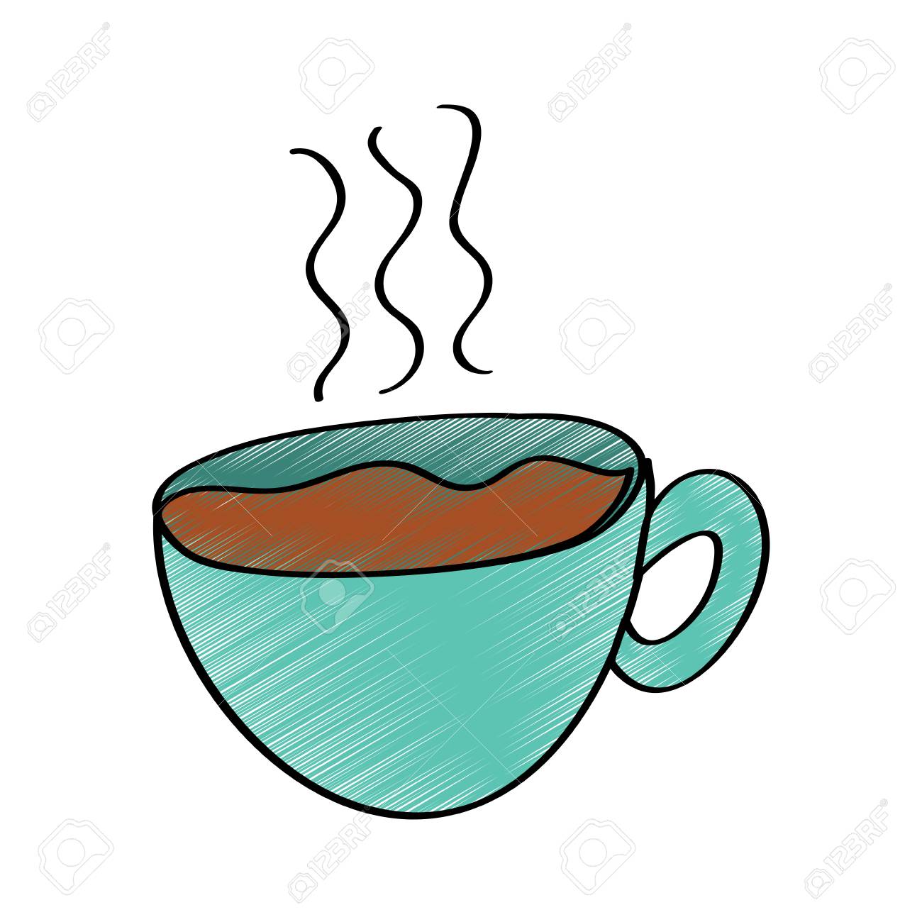 1300x1300 Coffee Cup Drawing Step