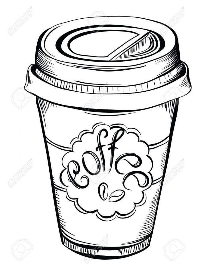 728x895 Coffee Mug Line Drawing Kawaii Easy Simple Tutorial Carmi Chaelinn