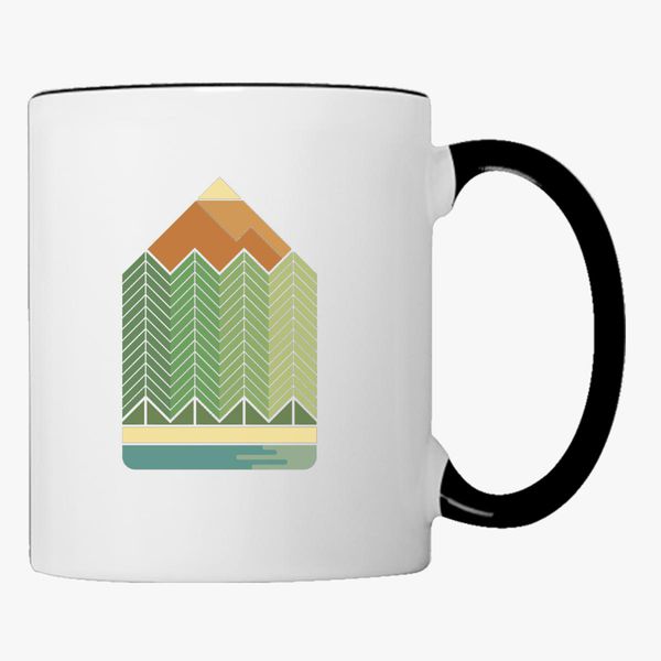 600x600 Drawing Mountains Coffee Mug