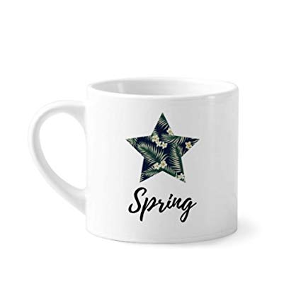 425x425 Tropical White Drawing Art Plant Mini Coffee Mug White