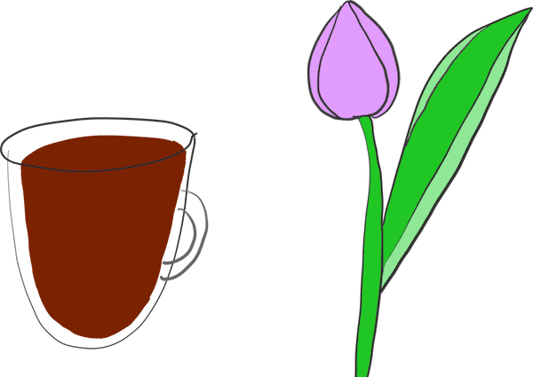 600x434 Coffee Drawing Sticker