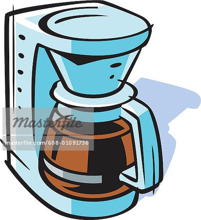 411x450 Drawing Of A Coffee Maker