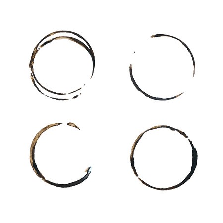 450x450 coffee stain rings vector royalty free vector graphics
