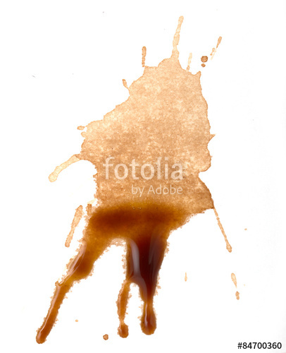 406x500 coffee stain on a white background stock photo and royalty free