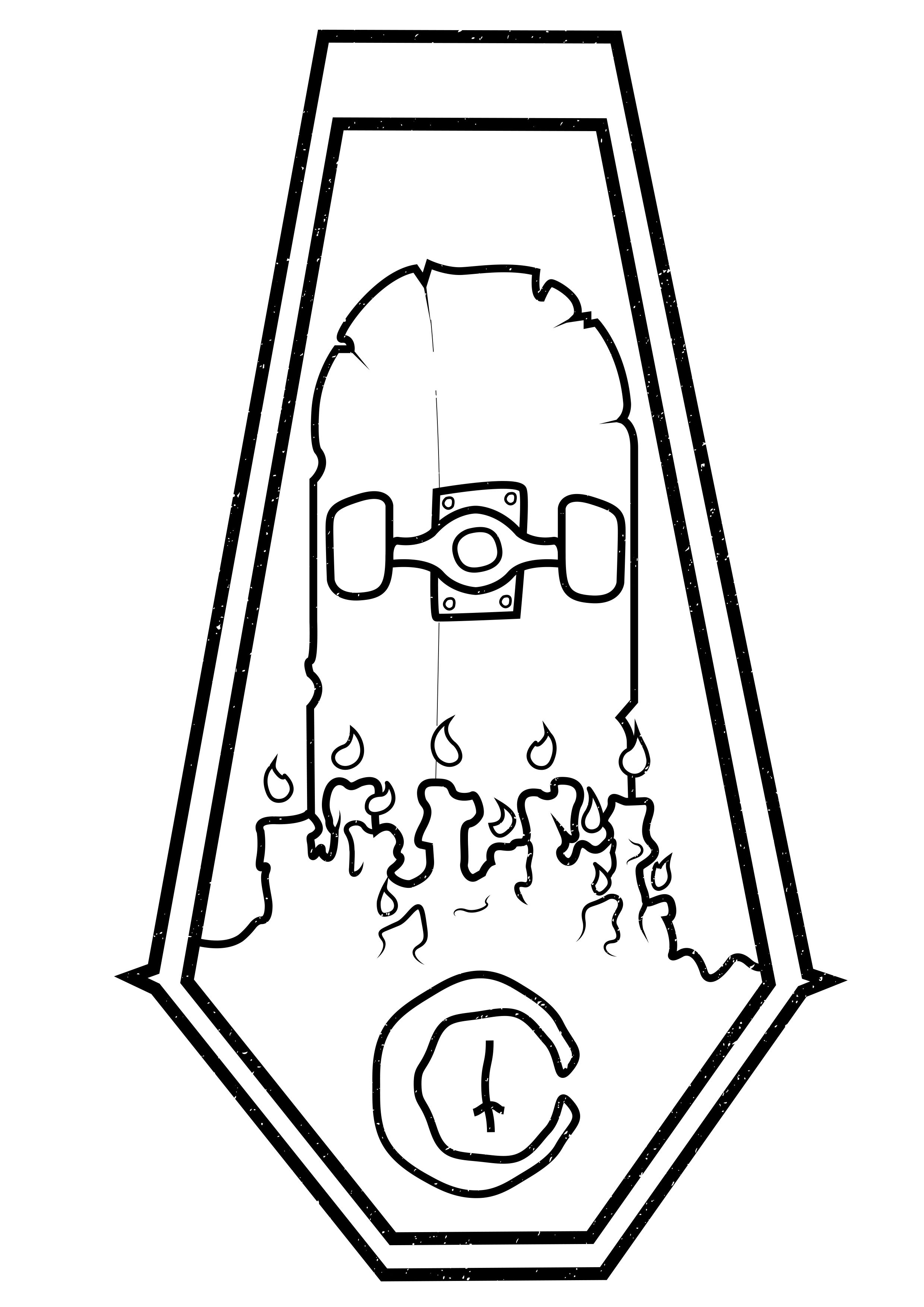 2480x3508 Skateboarding Drawing Coffin For Free Download