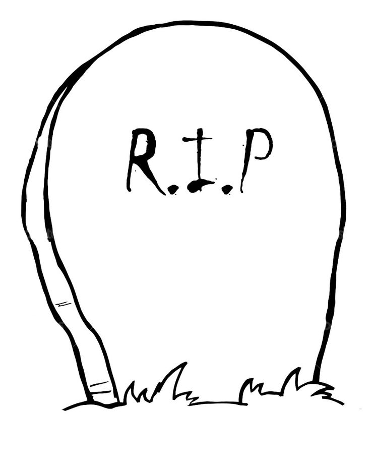 Coffin Drawing Template
