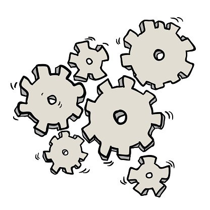416x416 Cartoon Cogs And Gears Stock Vectors