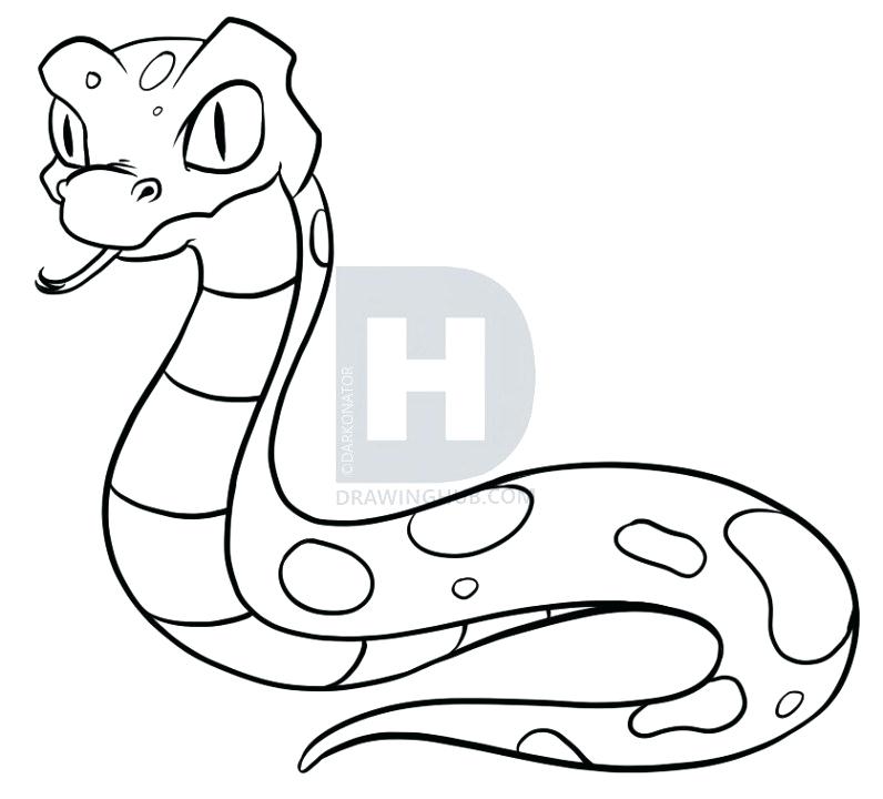 796x720 Drawing Of A Snake Description Now That Done The Cartoon Snake