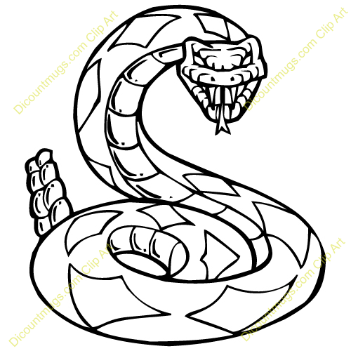 500x500 Clipart Rattlesnake