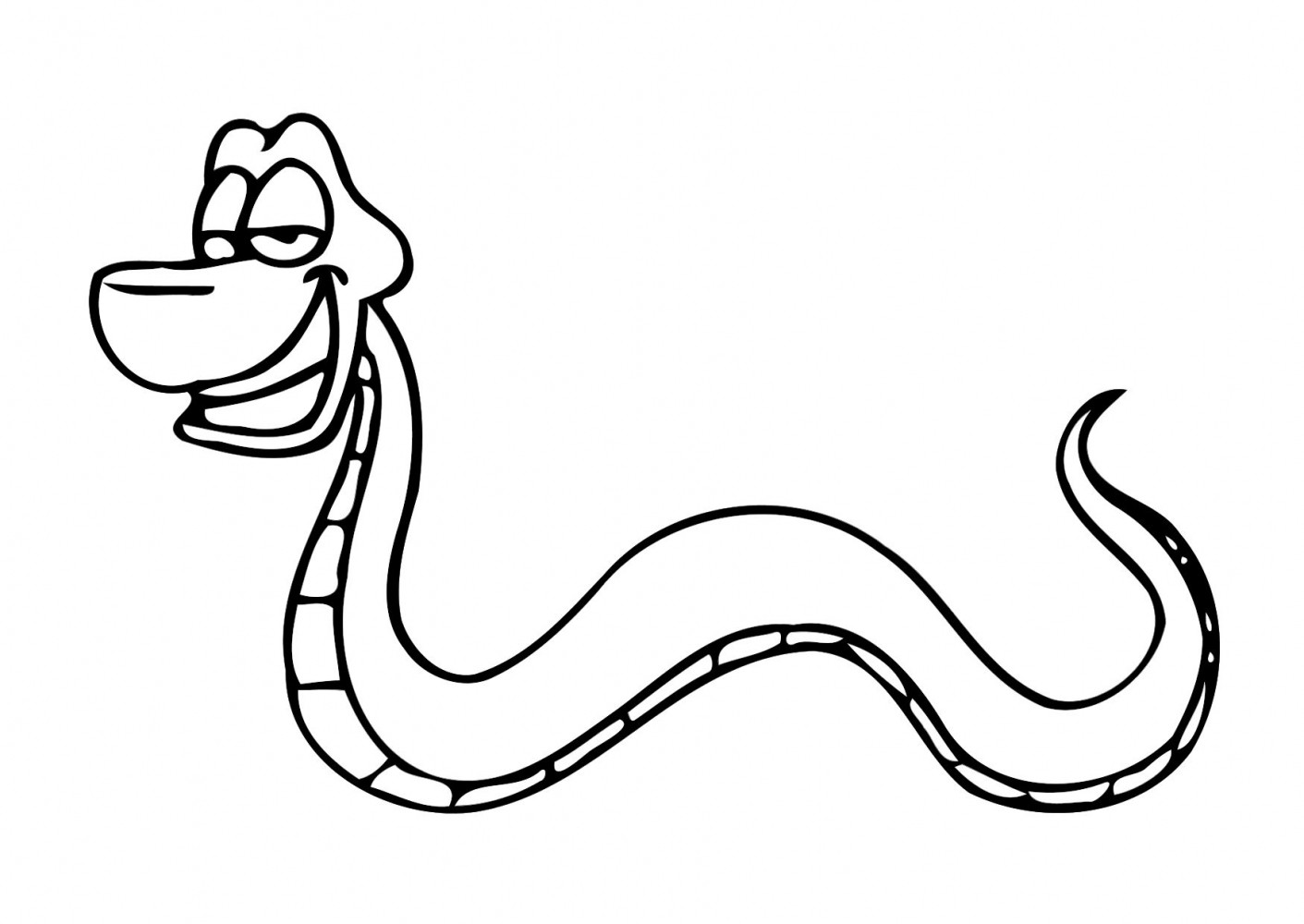 1411x1000 Cobra Clipart Black And White On Snake